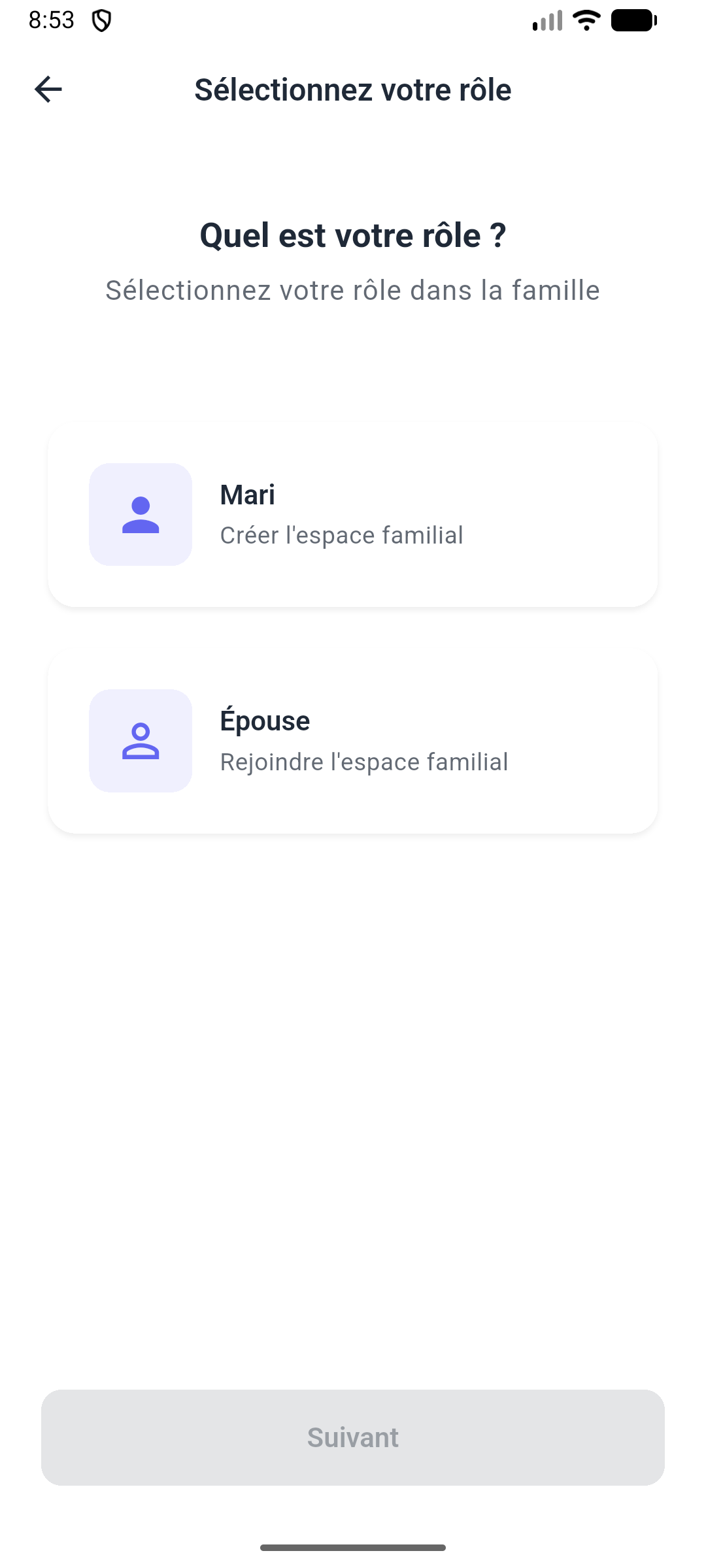 Interface Mobile
