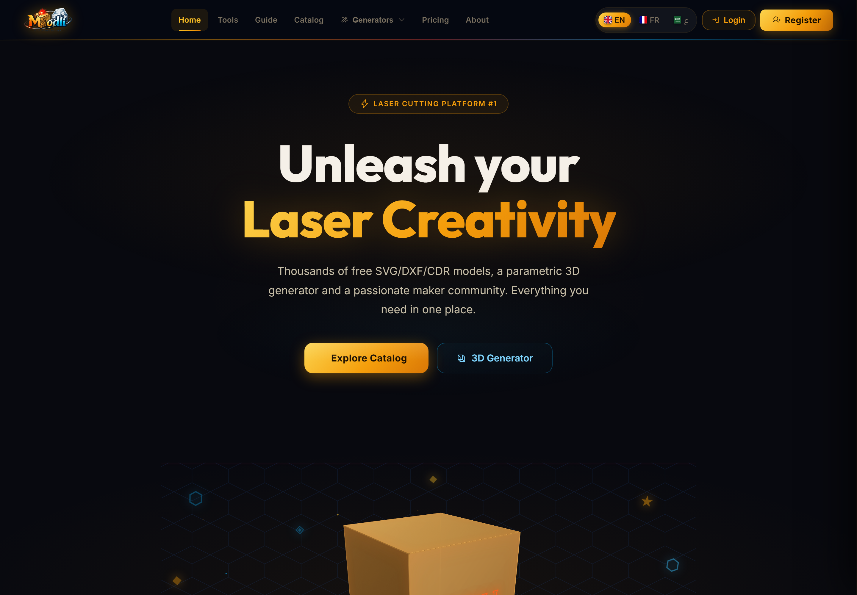 Modli home page