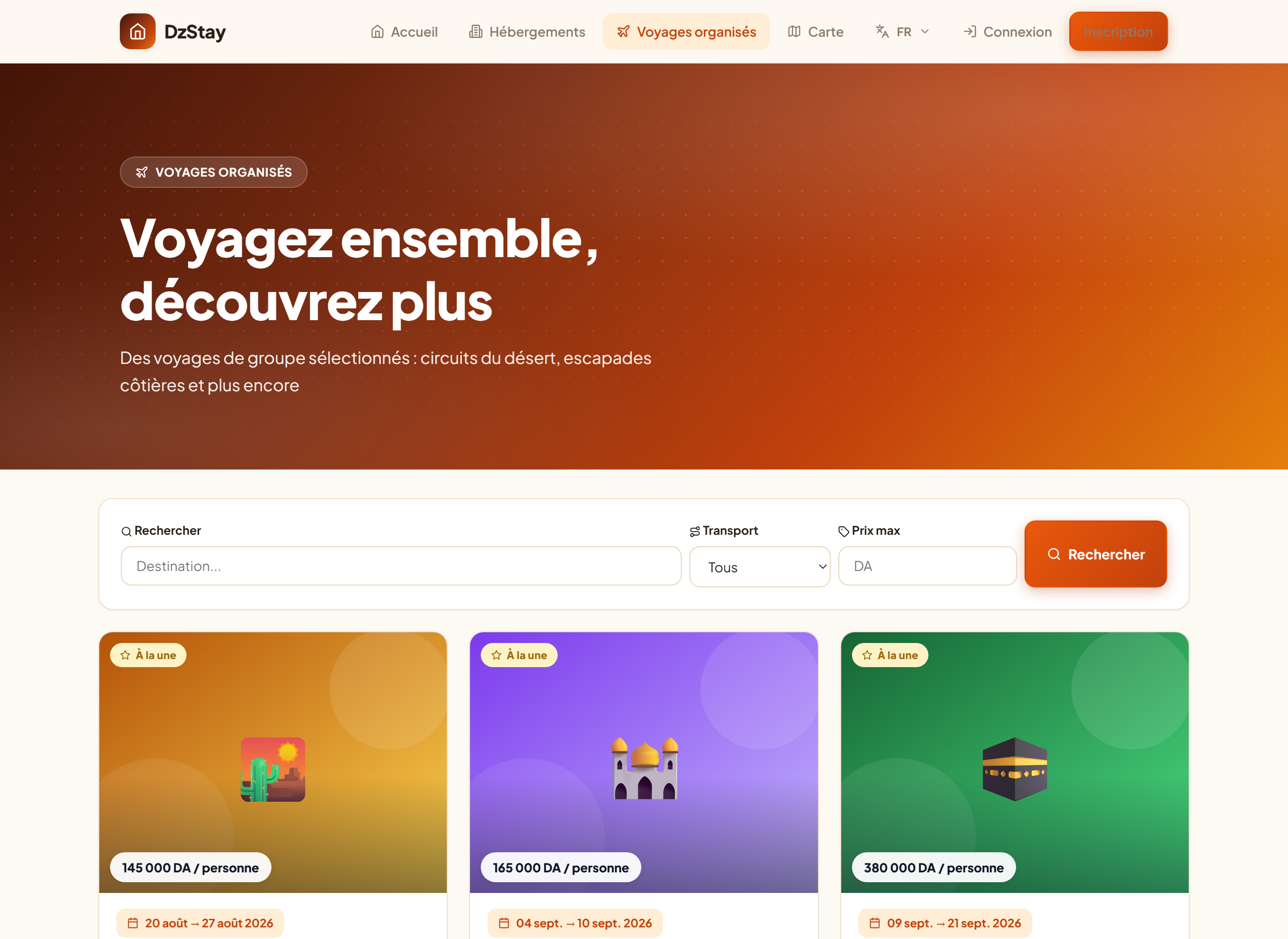 Voyages organisés