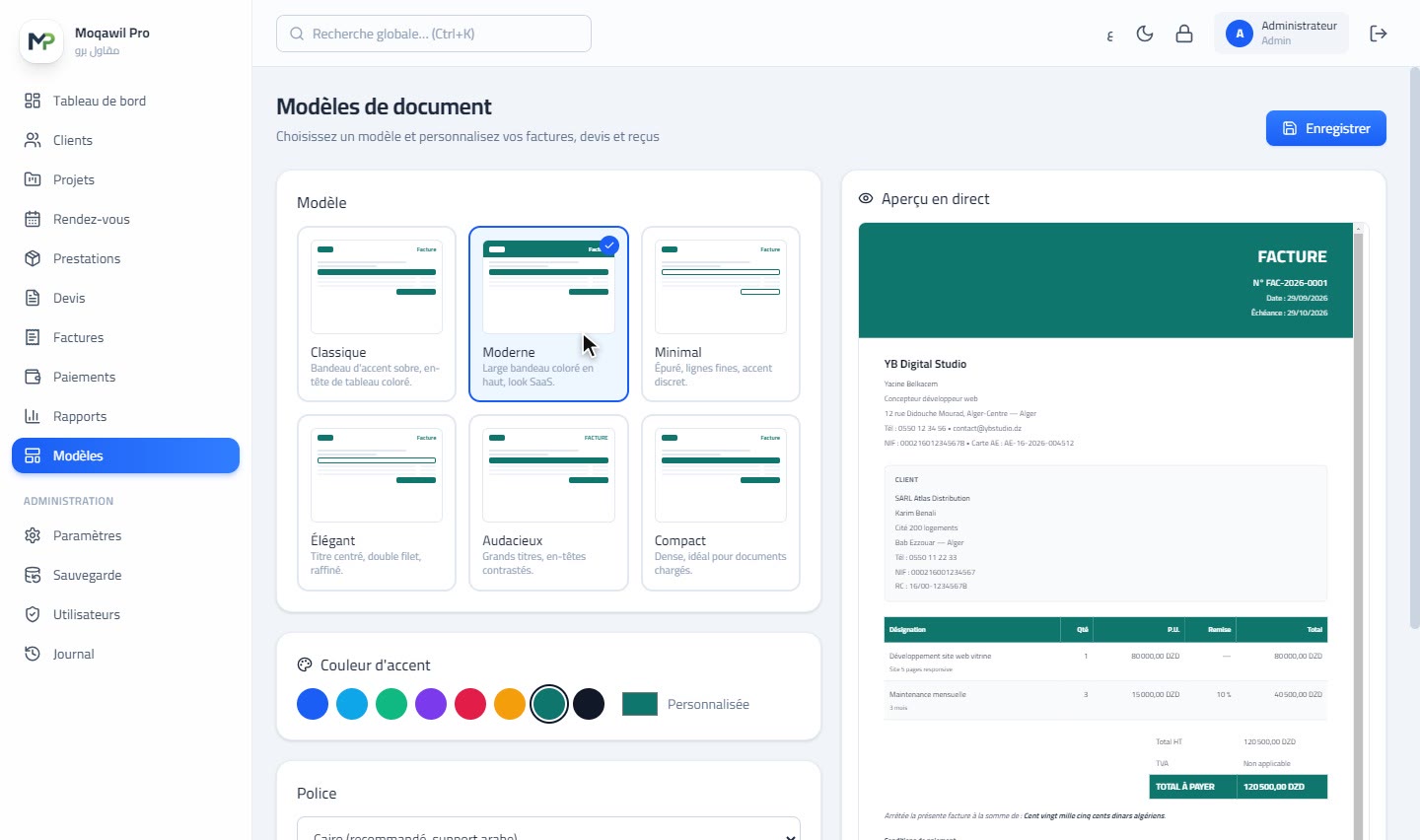 Des documents dignes d'une grande entreprise